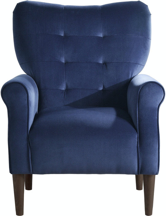 Kyrie Accent Chair - Blue Velvet