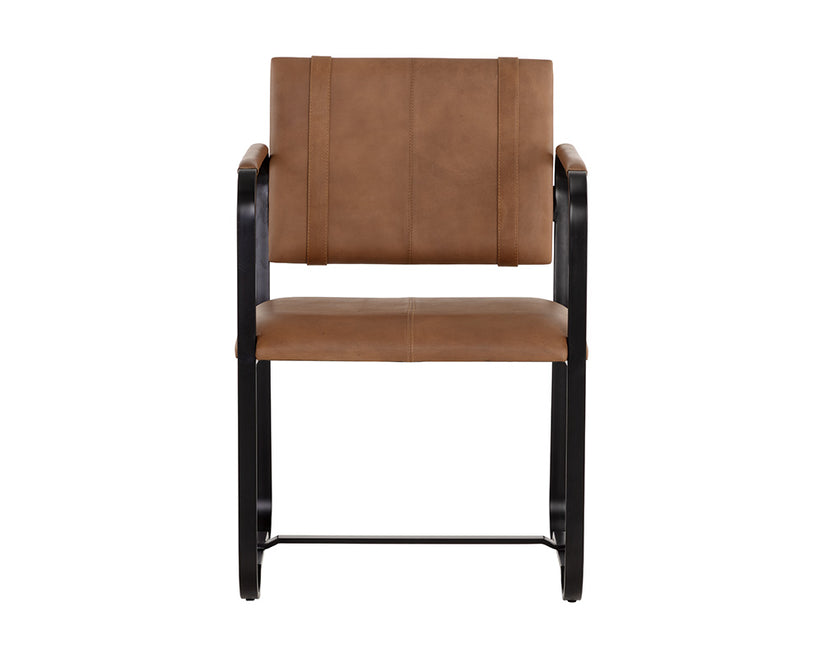 Garrett Office Chair Cognac Leather
