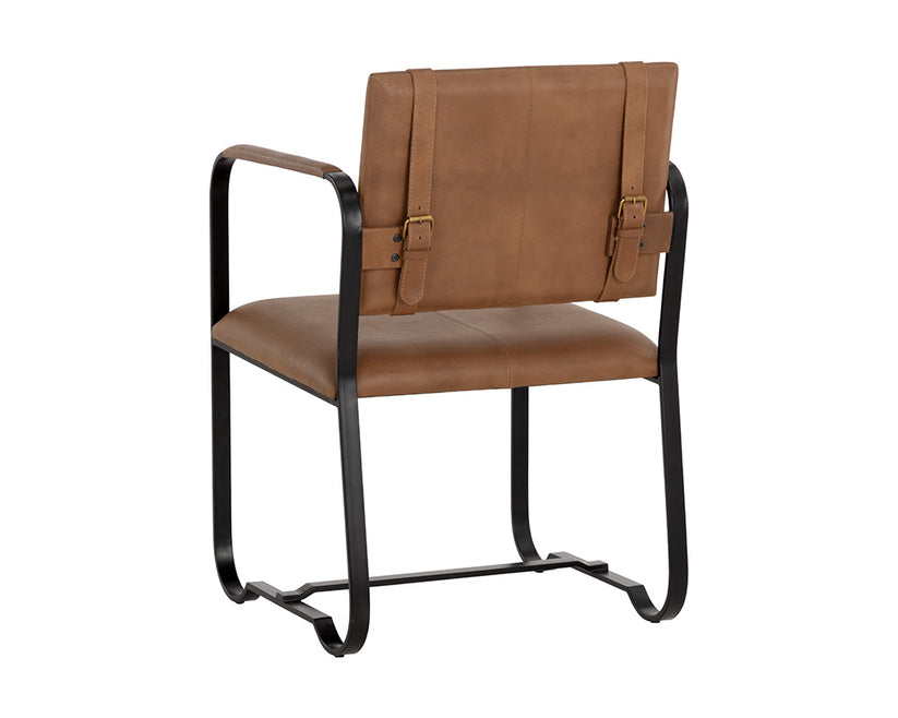 Garrett Office Chair Cognac Leather