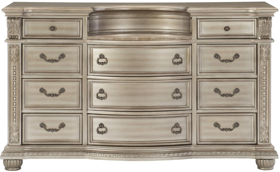 Cavalier Bedroom Dresser - Silver