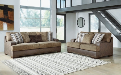 Alesbury Sofa, Loveseat, Oversized Chair and Ottoman