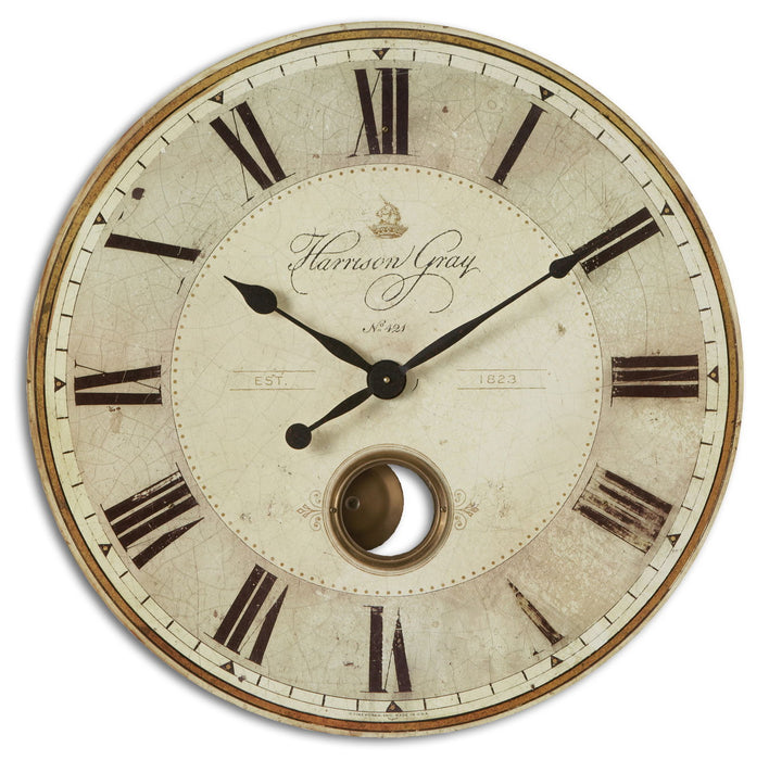 Harrison Gray Clock Beige