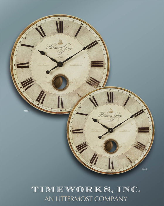 Harrison Gray Clock Beige