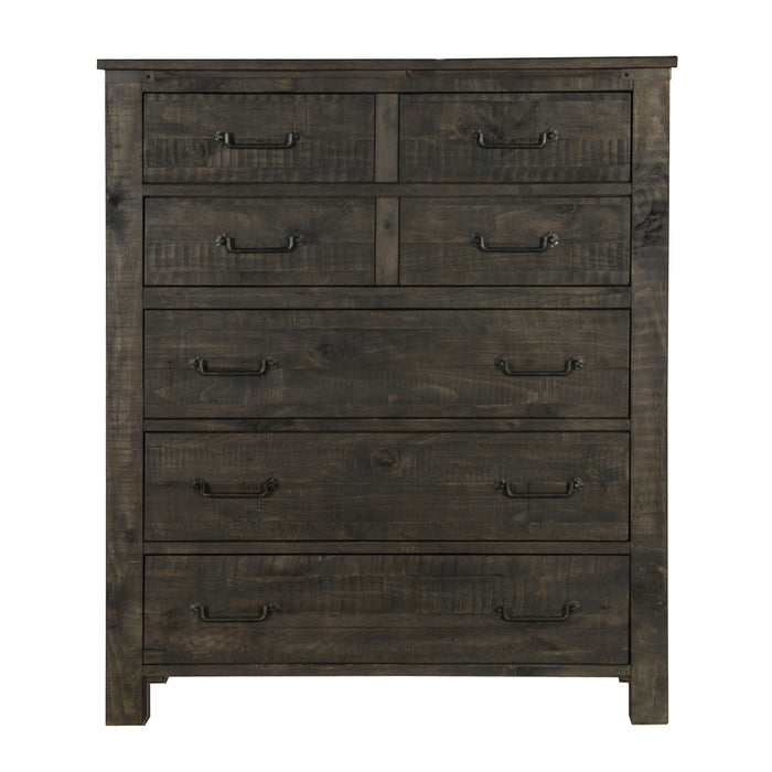Abington 5 Drawer Chest In Weathered Charcoal