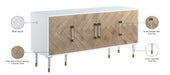 Jive White Lacquer Sideboard/Buffet - Sterling House Interiors