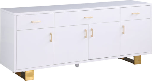 Excel White Lacquer Sideboard/Buffet - Sterling House Interiors