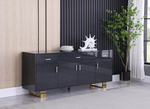 Excel Grey Oak Veneer Lacquer Sideboard/Buffet - Sterling House Interiors