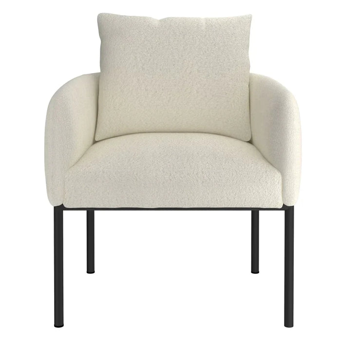 Zana Accent Chair in Cream Boucle - Furniture Depot