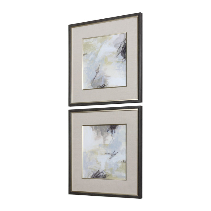 Abstract Vistas Framed Prints (Set of 2) Beige