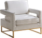 Amelia Faux Leather Accent Chair - Sterling House Interiors