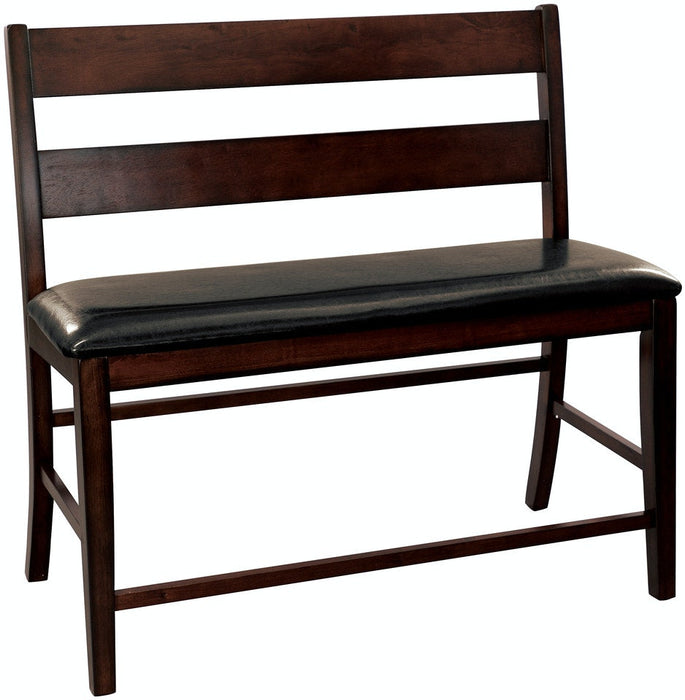 Mantello Dining Room Counter Height Bench With Back