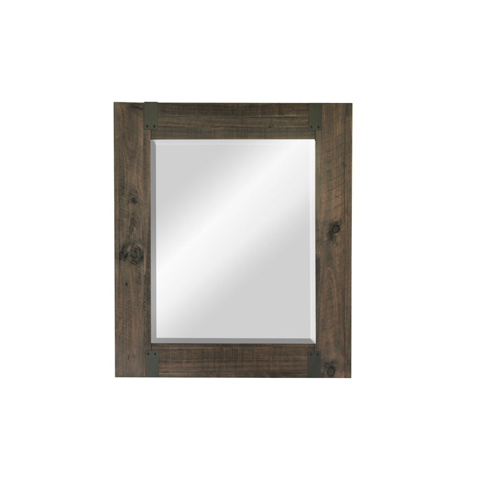 Abington Portrait Mirror In Weathered Charcoal