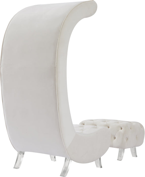 Crescent Velvet Accent Chair - Sterling House Interiors