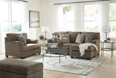 Stonemeade Sofa Chaise, Oversized Chair and Ottoman