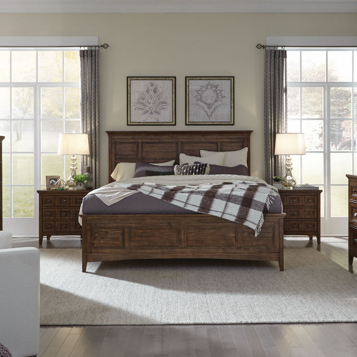 Bay Creek Complete California King Panel Bed With Storage Rails