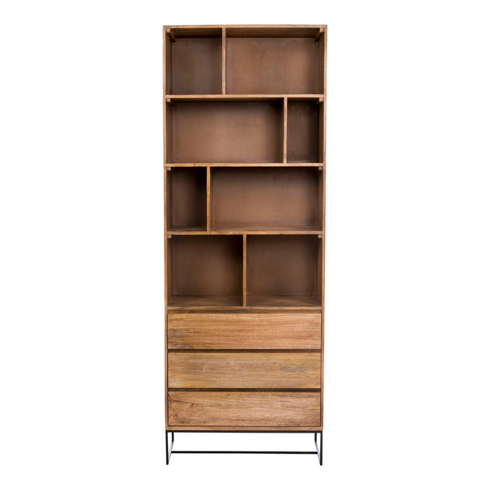 Colvin Shelf With Drawers Natural