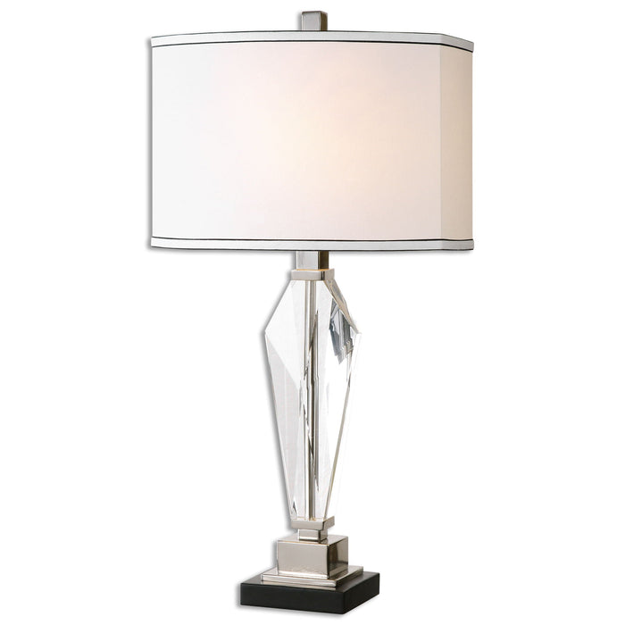Altavilla Crystal Table Lamp Pearl Silver