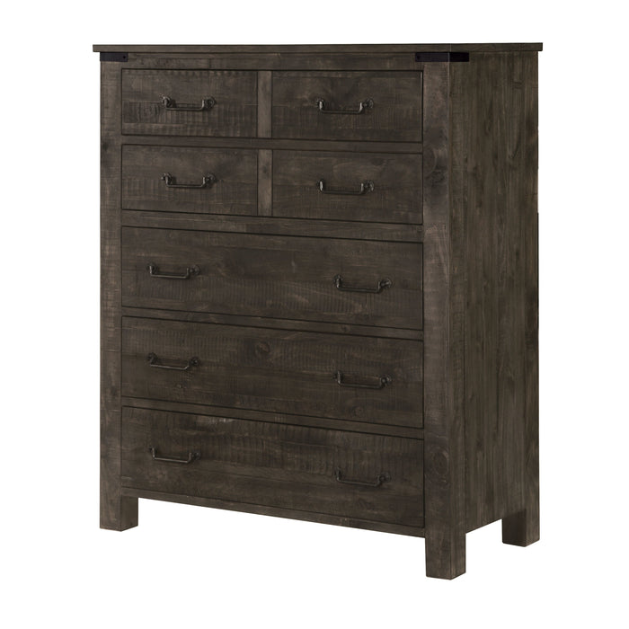 Abington 5 Drawer Chest In Weathered Charcoal