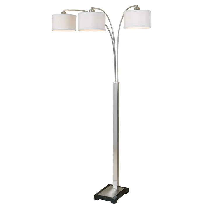 Bradenton 3 Light Floor Lamp Nickel