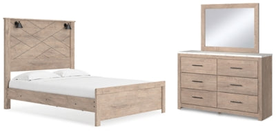 Senniberg Queen Panel Bed, Dresser and Mirror