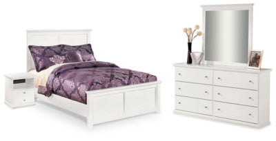 Bostwick Shoals Full Panel Bed, Dresser, Mirror and Nightstand