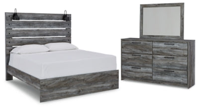Baystorm Queen Panel Bed, Dresser and Mirror