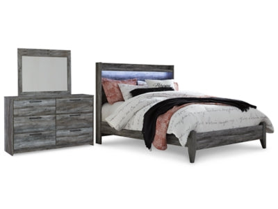 Baystorm Queen Panel Bed, Dresser and Mirror