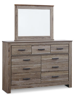 Zelen King/California King Panel Headboard, Dresser and Mirror