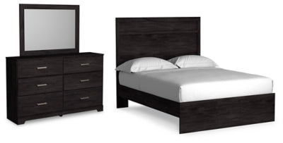 Belachime Full Panel Bed, Dresser and Mirror