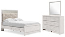 Altyra Full Panel Bed, Dresser and Mirror