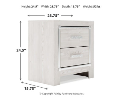 Altyra Full Panel Bed, Dresser, Mirror and Nightstand