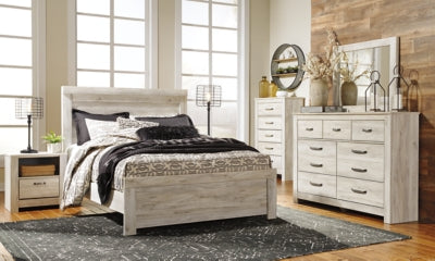 Bellaby Queen Panel Bed, Dresser, Mirror, Chest and 2 Nightstands