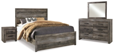 Wynnlow Queen Panel Bed, Dresser, Mirror and 2 Nightstands
