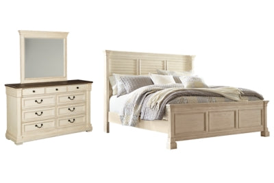 Bolanburg California King Panel Bed, Dresser and Mirror