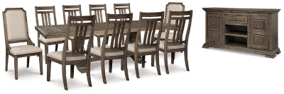 Wyndahl Dining Table, 8 Chairs and Server
