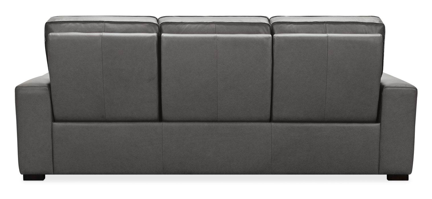 Braeburn Leather Sofa With Power Recline Power Headrest
