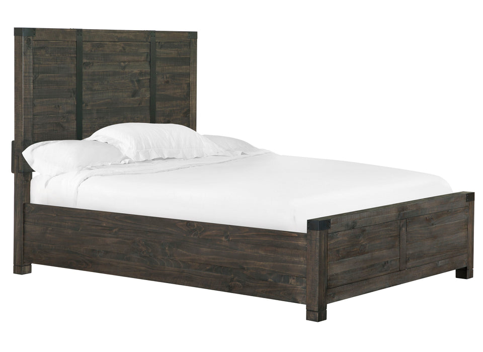 Abington Panel Bed Weathered Charcoal Queen