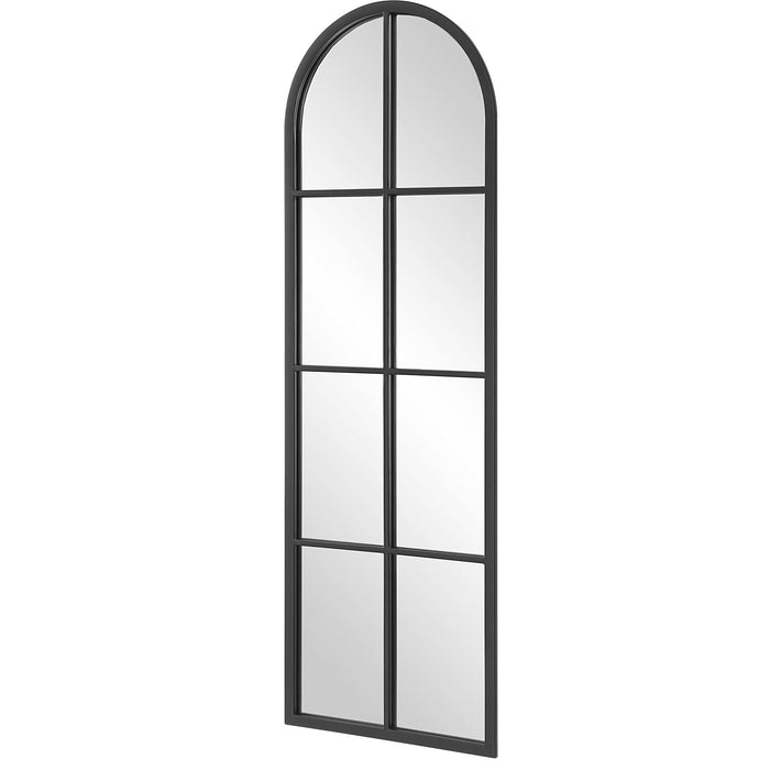 Amiel Arch Window Mirror Black