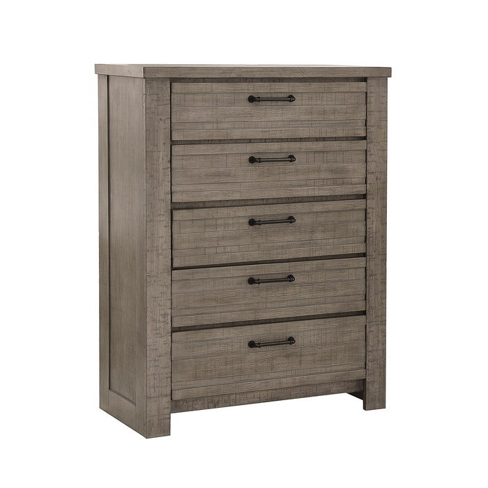 Ruff Hewn 5 Drawer Chest Weathered Taupe