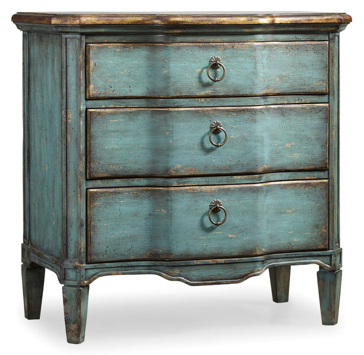 3-Drawer Turquoise Chest