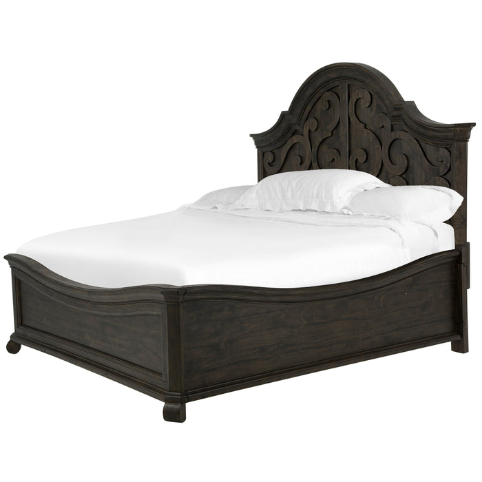 Bellamy Complete King Shaped Panel Bed