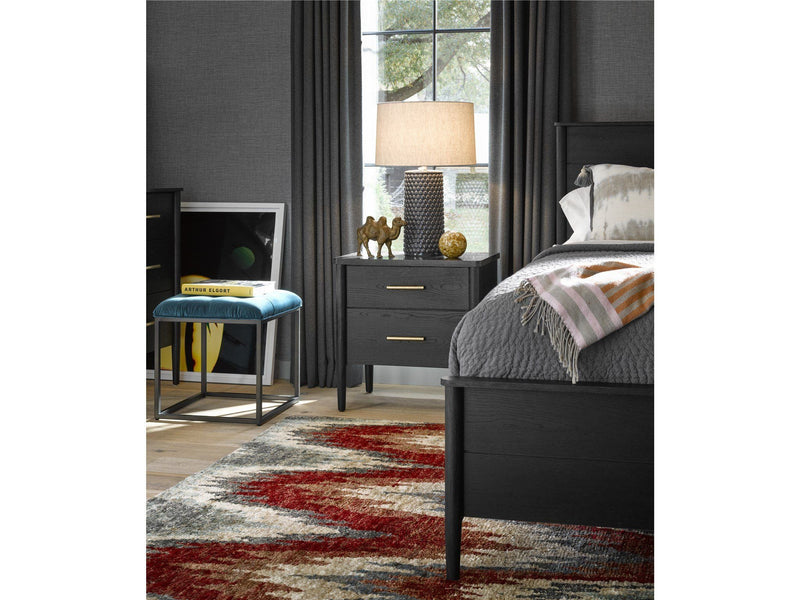 Curated Langley Nightstand Black