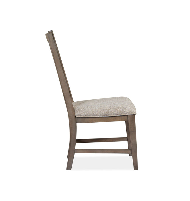 Paxton Place - Dining Side Chair With Upholstered Seat (Set of 2) - Dovetail Gray