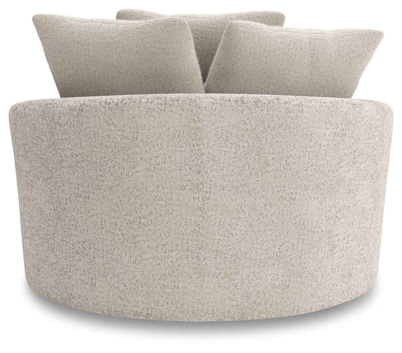 Cuddle Plush - Oversized Swivel Accent Chair - Arctic