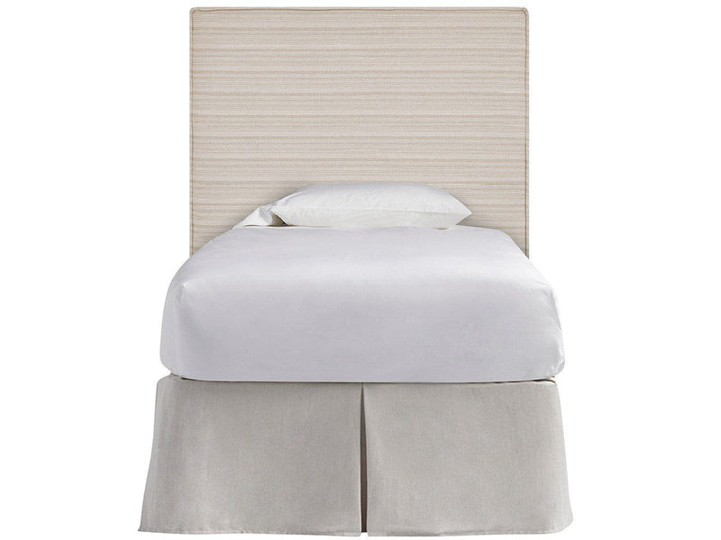 Oasis - Upholstered Twin Headboard - Beige / Gray
