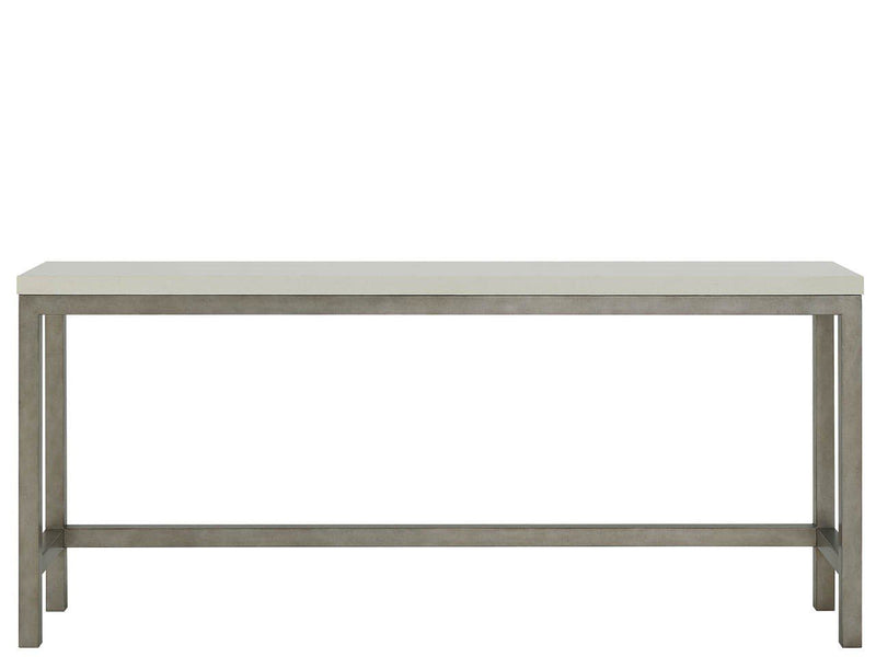 Oasis - Console With 3 Stools - Gray / Beige