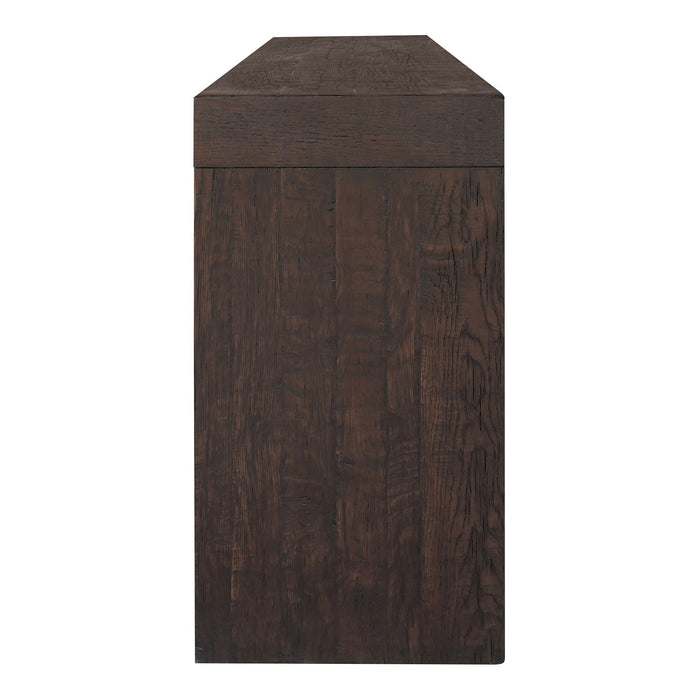 Evander - Console Table - Rustic Brown
