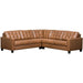 Baskove 3pc Italian Leather Sectional - Furniture Depot