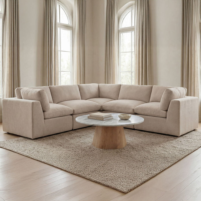 Cates - Corner Chair - Pebble