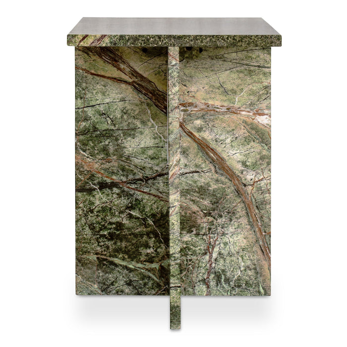 Blair - Accent Table - Rainforest / Green Marble